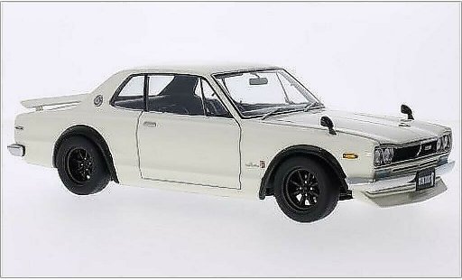 Nissan Skyline 2000 1/18 Autoart GT-R (KPGC10) blanco RHD coche miniatura