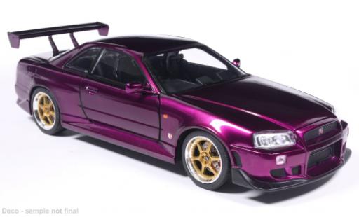 Nissan Skyline 1/18 MCG GT-R (R34) lila 2002 1:18 coche miniatura