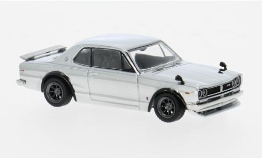 Nissan Skyline 1/64 Tarmac Works HT 2000GT-R chrom 1:64 coche miniatura