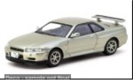 Nissan Skyline 1/64 Tarmac Works R34 GT-R beige 1:64 coche miniatura