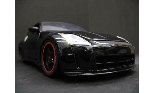 Nissan 350Z Base 1/18 Maisto coupe preparation tuning negro jantes negros coche miniatura