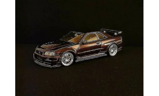 Nissan Skyline R34 1/18 Autoart z-purple coche miniatura