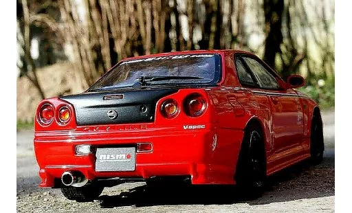 Nissan Skyline R34 1/18 Autoart r-tune street racing coche miniatura