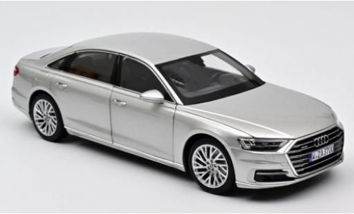 Audi A8 1/18 Norev L (D5) gris 2018 coche miniatura