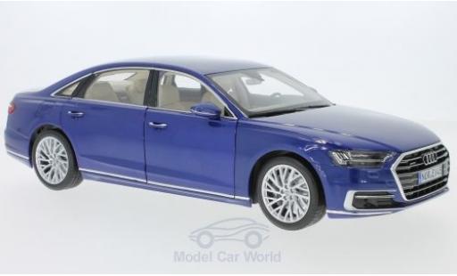 Coche miniatura Audi A8 1/18 Norev L metalico azul 2017 Audi A8 1/18 Norev L metalico azul 2017 coche miniatura