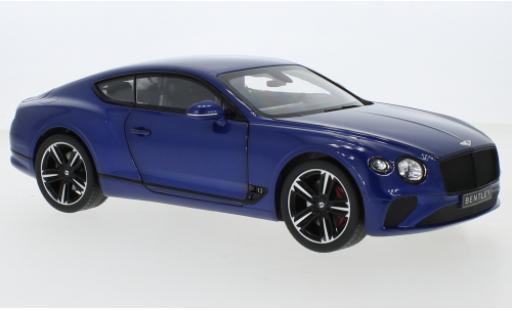 Coche miniatura Bentley Continental 1/18 Norev GT metalico azul 2018 Bentley Continental 1/18 Norev GT metalico azul 2018 coche miniatura