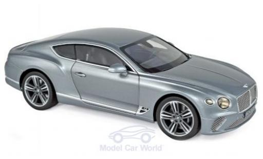 Coche miniatura Bentley Continental 1/18 Norev GT metalico gris 2018 Bentley Continental 1/18 Norev GT metalico gris 2018 coche miniatura