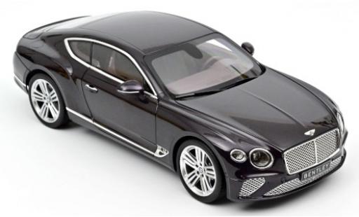 Coche miniatura Bentley Continental 1/18 Norev GT metalico lila 2018 Bentley Continental 1/18 Norev GT metalico lila 2018 coche miniatura