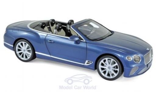 Coche miniatura Bentley Continental 1/18 Norev GTC metalico azul 2019 Bentley Continental 1/18 Norev GTC metalico azul 2019 coche miniatura