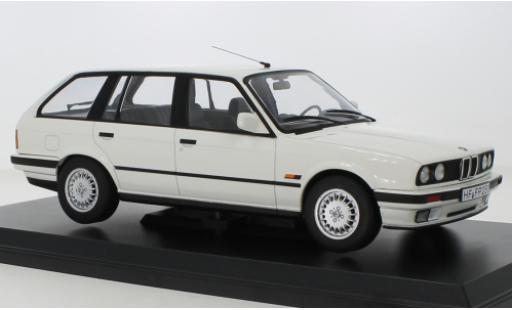 Bmw 325 1/18 Norev i Touring (E30) blanco 1991 coche miniatura