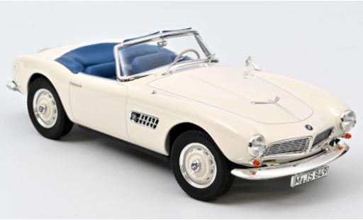 Coche miniatura Bmw 507 1/18 Norev Cabriolet blanco 1957 Verdeck ouvert Bmw 507 1/18 Norev Cabriolet blanco 1957 Verdeck ouvert coche miniatura