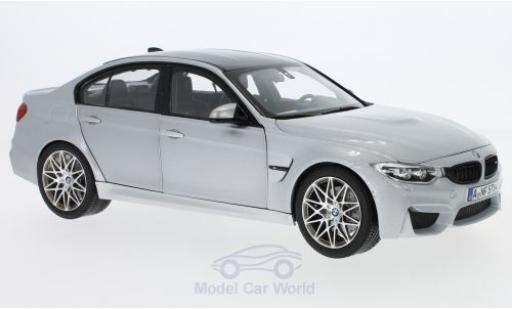 Bmw M3 1/18 Norev Competition gris 2017 coche miniatura