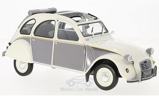 Coche miniatura Citroen 2CV 1/18 Norev Dolly blanco/gris 1985 Citroen 2CV 1/18 Norev Dolly blanco/gris 1985 coche miniatura
