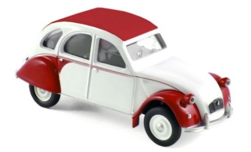 Coche miniatura Citroen 2CV 1/64 Norev Dolly blanco/rojo 1986 Citroen 2CV 1/64 Norev Dolly blanco/rojo 1986 coche miniatura
