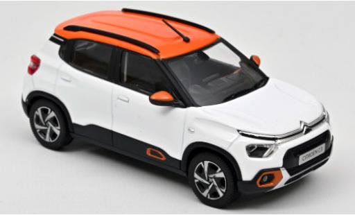 Citroen C3 1/43 Norev blanco/metalico naranja 2021 Indian Market coche miniatura