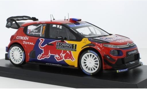 Citroen C3 1/18 Norev WRC No.1 Red Bull / Total WRC Rallye Monte Carlo 2019 S.Ogier/J.Ingrassia coche miniatura