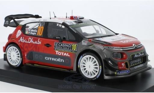 Citroen C3 1/18 Norev WRC No.10 Rallye WM Rallye Monte Carlo 2018 K.Meeke/P.Nagle coche miniatura