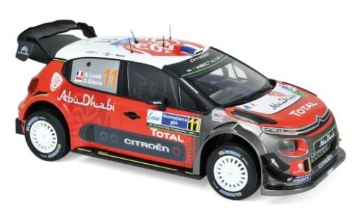 Citroen C3 1/18 Norev WRC No.11 Rallye WM Rallye Mexico 2018 S.Loeb/D.Elena coche miniatura