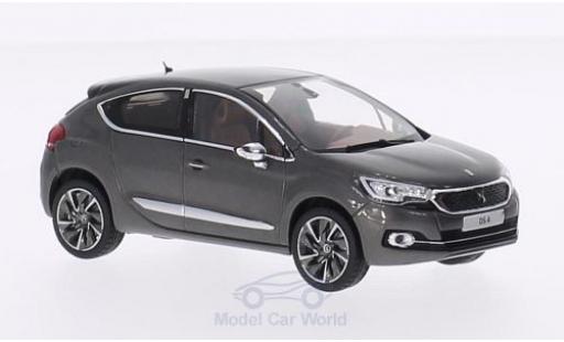 DS Automobiles DS4 1/43 Norev Citroen DS 4 metalico gris/negro 2015 coche miniatura