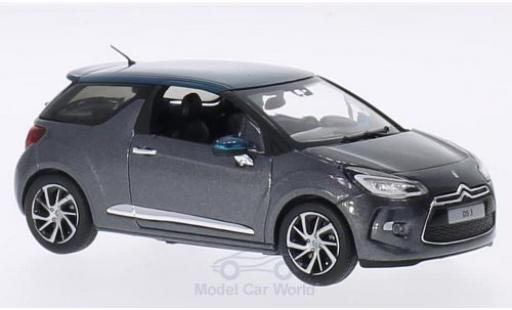 Coche miniatura DS Automobiles DS3 1/43 Norev Citroen metalico gris/metalico verde 2015 DS Automobiles DS3 1/43 Norev Citroen metalico gris/metalico verde 2015 coche miniatura