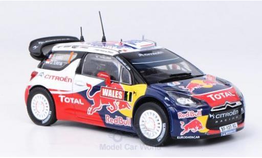 Coche miniatura DS Automobiles DS3 1/43 Norev Citroen WRC No.1 Red Bull -Total Rallye WM Rallye Großbritannien 2011 S.Loeb/D.Elena DS Automobiles DS3 1/43 Norev Citroen WRC No.1 Red Bull -Total Rallye WM Rallye Großbritannien 2011 S.Loeb/D.Elena coche miniatura