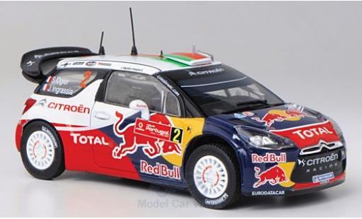 Coche miniatura DS Automobiles DS3 1/43 Norev Citroen WRC No.2 Red Bull Total Rallye WM Rallye Portugal 2011 S.Ogier/J.Ingrassia DS Automobiles DS3 1/43 Norev Citroen WRC No.2 Red Bull Total Rallye WM Rallye Portugal 2011 S.Ogier/J.Ingrassia coche miniatura