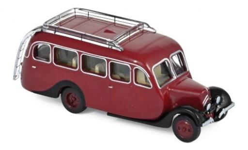 Coche miniatura Citroen U23 1/87 Norev Autocar rojo/negro 1947 Citroen U23 1/87 Norev Autocar rojo/negro 1947 coche miniatura