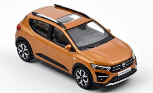 Coche miniatura Dacia Sandero 1/43 Norev Stepway metalico naranja 2021 Dacia Sandero 1/43 Norev Stepway metalico naranja 2021 coche miniatura