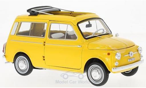 Fiat 500 L 1/18 Norev Giardiniera amarillo 1968 coche miniatura
