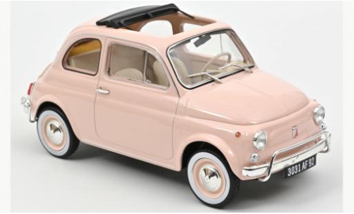 Fiat 500 1/18 Norev L rosa 1968 coche miniatura