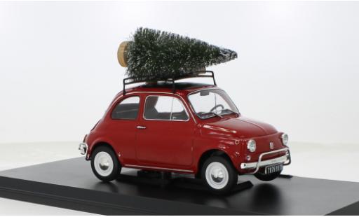 Coche miniatura Fiat 500 1/18 Norev L rojo Christmas Special 1968 1:18 Fiat 500 1/18 Norev L rojo Christmas Special 1968 1:18 coche miniatura