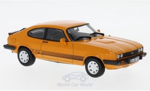Ford Capri 1/43 Norev MK III 3.0S naranja 1986 coche miniatura