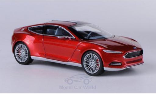 Ford Evos 1/43 Norev Concept metalico rojo 2011 IAA Frankfurt coche miniatura