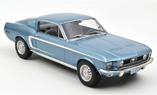 Ford Mustang 1/12 Norev Fastback GT metalico azul 1968 coche miniatura