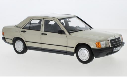 Coche miniatura Mercedes 190 1/18 Norev E (W201) metalico beige 1982 Mercedes 190 1/18 Norev E (W201) metalico beige 1982 coche miniatura