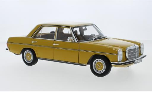 Coche miniatura Mercedes 200 1/18 Norev /8 (W115) amarillo 1973 Mercedes 200 1/18 Norev /8 (W115) amarillo 1973 coche miniatura