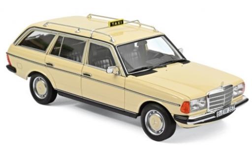 Coche miniatura Mercedes 200 1/18 Norev T (S123) beige Taxi (D) 1982 Mercedes 200 1/18 Norev T (S123) beige Taxi (D) 1982 coche miniatura