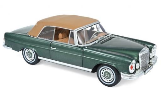 Coche miniatura Mercedes 280 1/18 Norev SE (W111) Cabriolet metalico verde/beige 1969 Mercedes 280 1/18 Norev SE (W111) Cabriolet metalico verde/beige 1969 coche miniatura