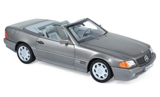 Coche miniatura Mercedes 500 1/18 Norev SL (R129) metalico gris 1989 Mercedes 500 1/18 Norev SL (R129) metalico gris 1989 coche miniatura