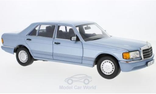 Coche miniatura Mercedes 560 SEL 1/18 Norev SEL (W126) metalico azul 1991 Mercedes 560 SEL 1/18 Norev SEL (W126) metalico azul 1991 coche miniatura