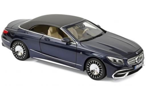 Coche miniatura Mercedes Classe S 1/18 Norev Maybach S650 Cabriolet metalico azul 2018 Mercedes Classe S 1/18 Norev Maybach S650 Cabriolet metalico azul 2018 coche miniatura