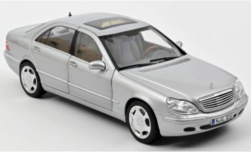 Coche miniatura Mercedes Classe S 1/18 Norev S 600 (W220) gris 1998 Mercedes Classe S 1/18 Norev S 600 (W220) gris 1998 coche miniatura