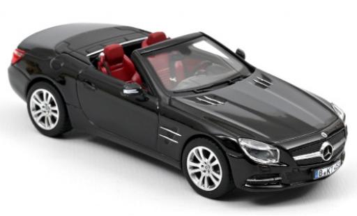 Coche miniatura Mercedes Classe SL 1/43 Norev SL 350 (R231) negro 2012 Hardtop couché avec Mercedes Classe SL 1/43 Norev SL 350 (R231) negro 2012 Hardtop couché avec coche miniatura