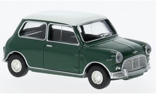 Mini Cooper 1/64 Norev S gr&uuml;n/weiss 1964 1:64 coche miniatura