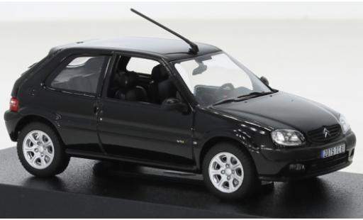 Citroen Saxo 1/43 Norev VTS negro 2000 coche miniatura