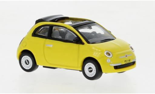 Fiat 500 1/87 Norev C amarillo 2009 coche miniatura