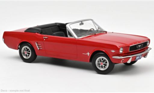 Ford Mustang 1/18 Norev Cabriolet rouge 1966 coche miniatura