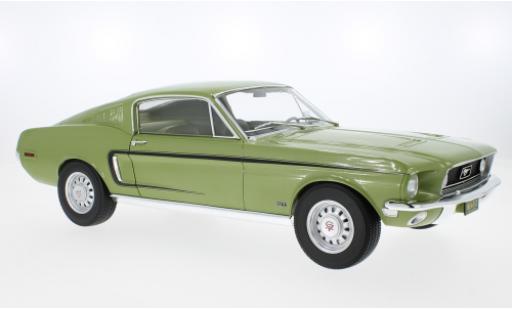 Ford Mustang 1/12 Norev Fastback GT metallise la chaux 1968 coche miniatura