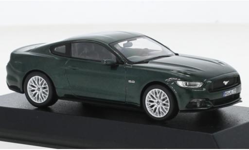 Coche miniatura Ford Mustang 1/43 Norev GT metallise verde 2015 Ford Mustang 1/43 Norev GT metallise verde 2015 coche miniatura