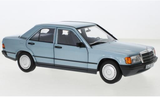 Mercedes CLA 1/18 Norev 190 E (W201) metallise azul clair 1984 coche miniatura